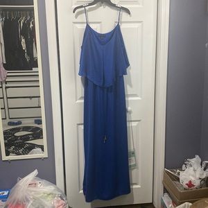 Royal blue maxi dress